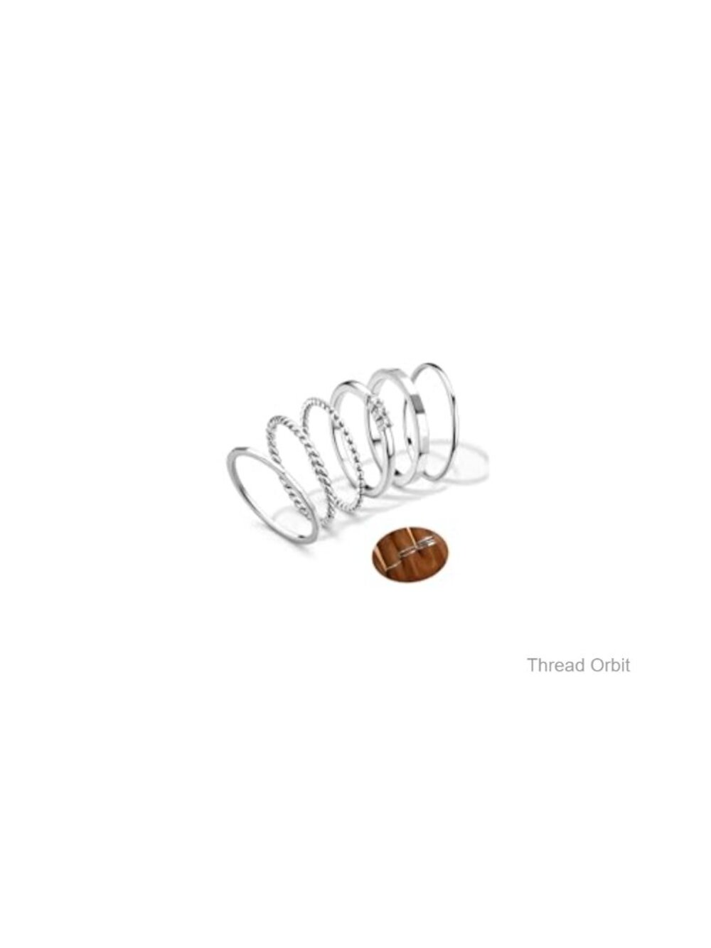 14K Gold Plated Stackable Rings Set Cubic Zirconia Dainty Stacking Rings